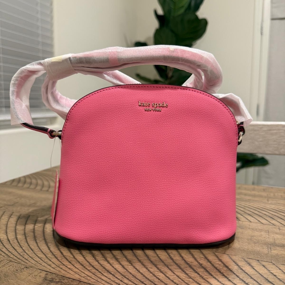 Kate Spade Sylvia Medium Dome Crossbody Hibiscus Tea NWT